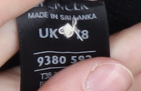 Womens UK Size 8 Marks and Spencer Black Cardigan Jumper