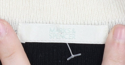 Womens UK Size 8 Marks and Spencer Black Cardigan Jumper