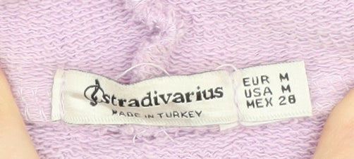 Stradivarius Women's Purple Full Zip Hoodie Size 12