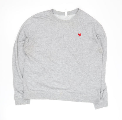 H&M Women’s Grey Pullover Sweatshirt Size M