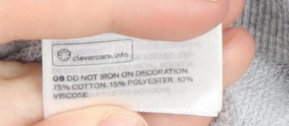 H&M Women’s Grey Pullover Sweatshirt Size M