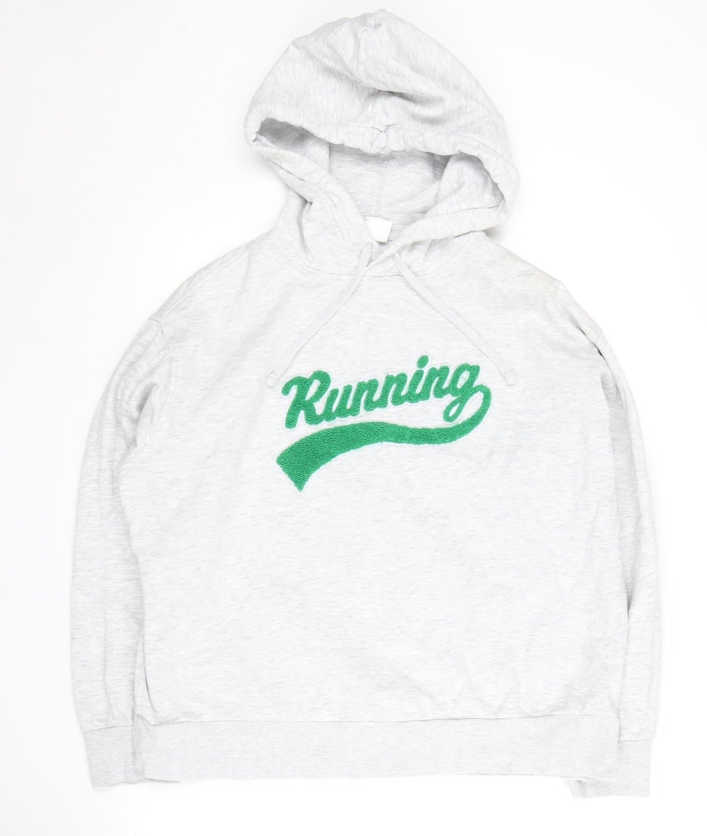 Grey Hooded Running Hoodie - Unisex M