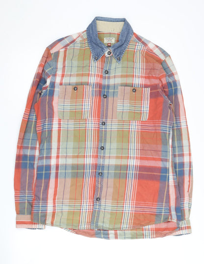 Next Men's Multicoloured Plaid Shirt, M, Long Sleeve