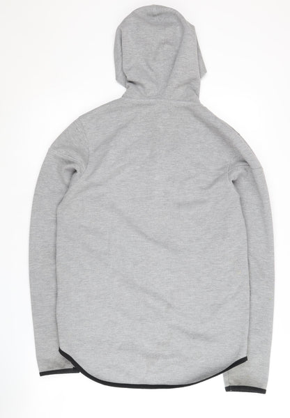 Mens UK Size S JACK & JONES Grey Full Zip Hoodie
