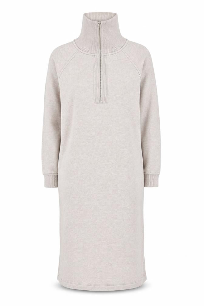 Next Women Beige Knit Dress M Size with High Neck