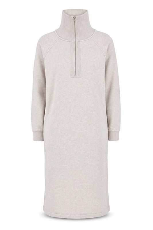 Next Women Beige Knit Dress M Size with High Neck