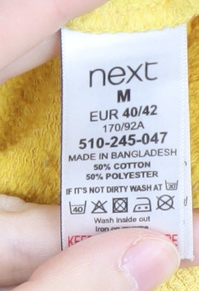 Womens UK Size M NEXT Yellow Sweatshirt Sweatshirt