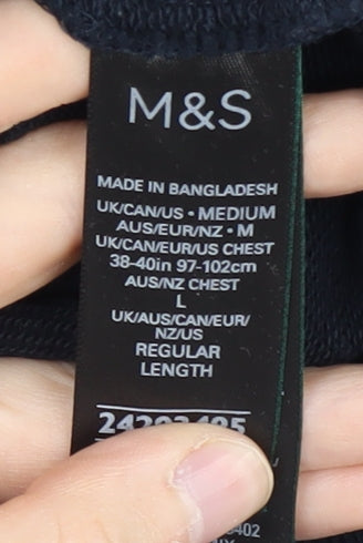 Mens UK Size M Marks and Spencer Multicoloured Pullover Hoodie