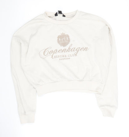 New Look Girls White Pullover Sweatshirt - 12-13 Years