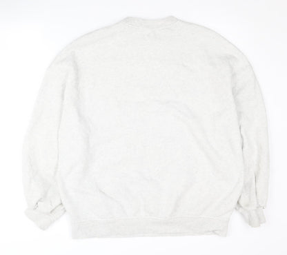 Unisex Adults UK Size S H&M Grey Pullover Sweatshirt