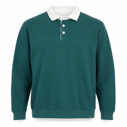 Mens UK Size L Marks and Spencer Green Henley Sweatshirt