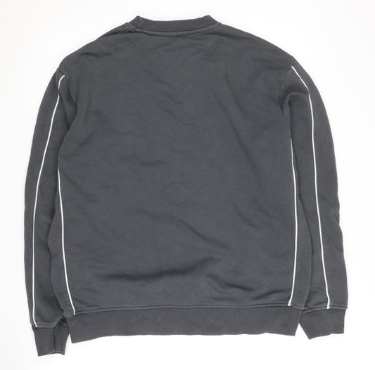 Mens UK Size L New Look Grey Pullover Sweatshirt