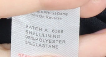 Oh Polly Black Women's Dress, Size 10, Strappy Sleeves