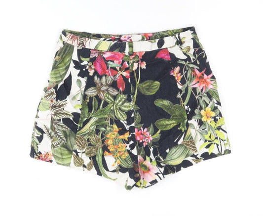 River Island Women's Multicoloured Floral Shorts Size 8