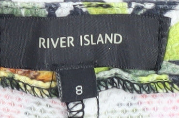 River Island Women's Multicoloured Floral Shorts Size 8