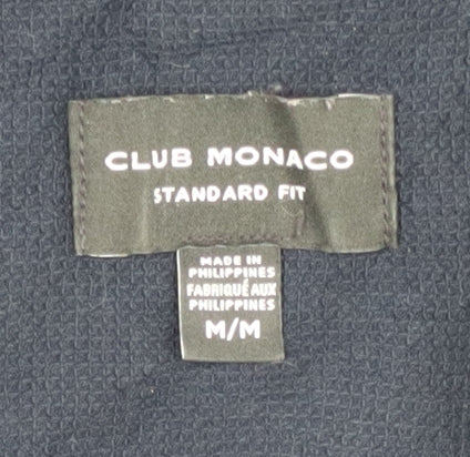 Club Monaco Men's Navy Medium Button-Up Shirt