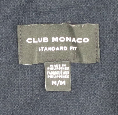 Club Monaco Men's Navy Medium Button-Up Shirt