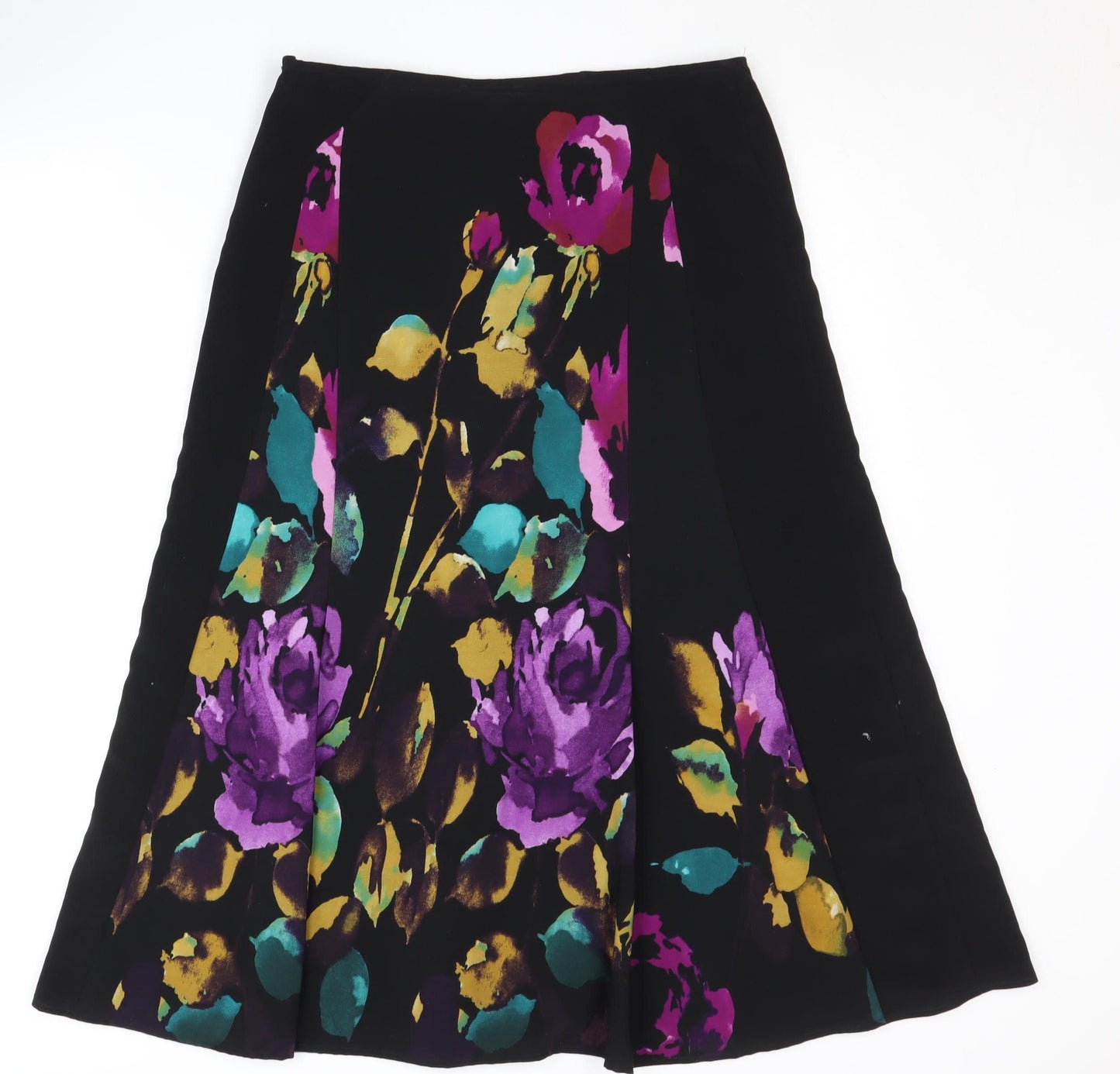 Marks and Spencer Women's Multicoloured A-Line Skirt Size 10