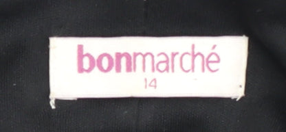 Bonmarché Women's Black Sequin Sleeveless Dress Size 14