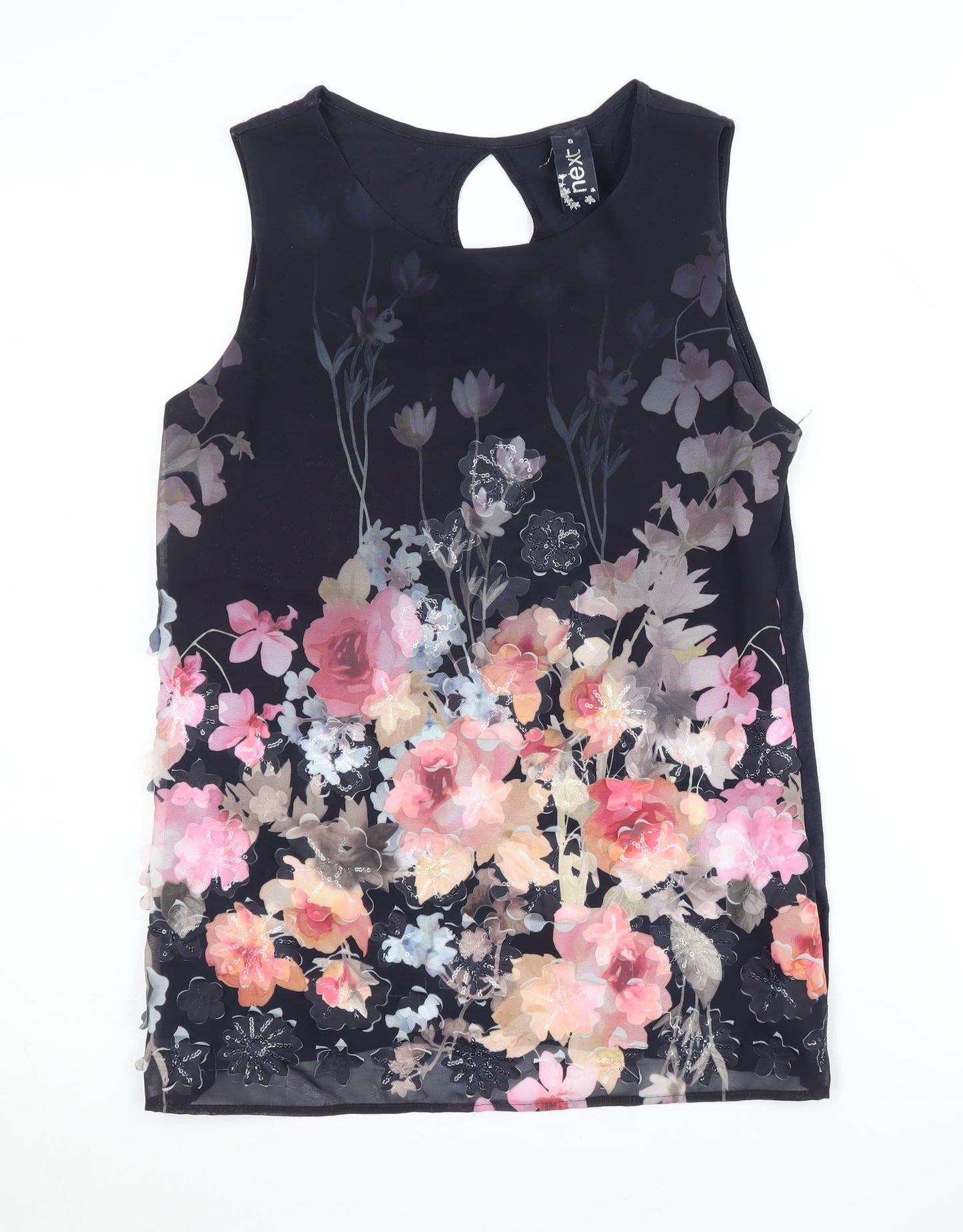 Womens UK Size 8 NEXT Multicoloured Basic Tank