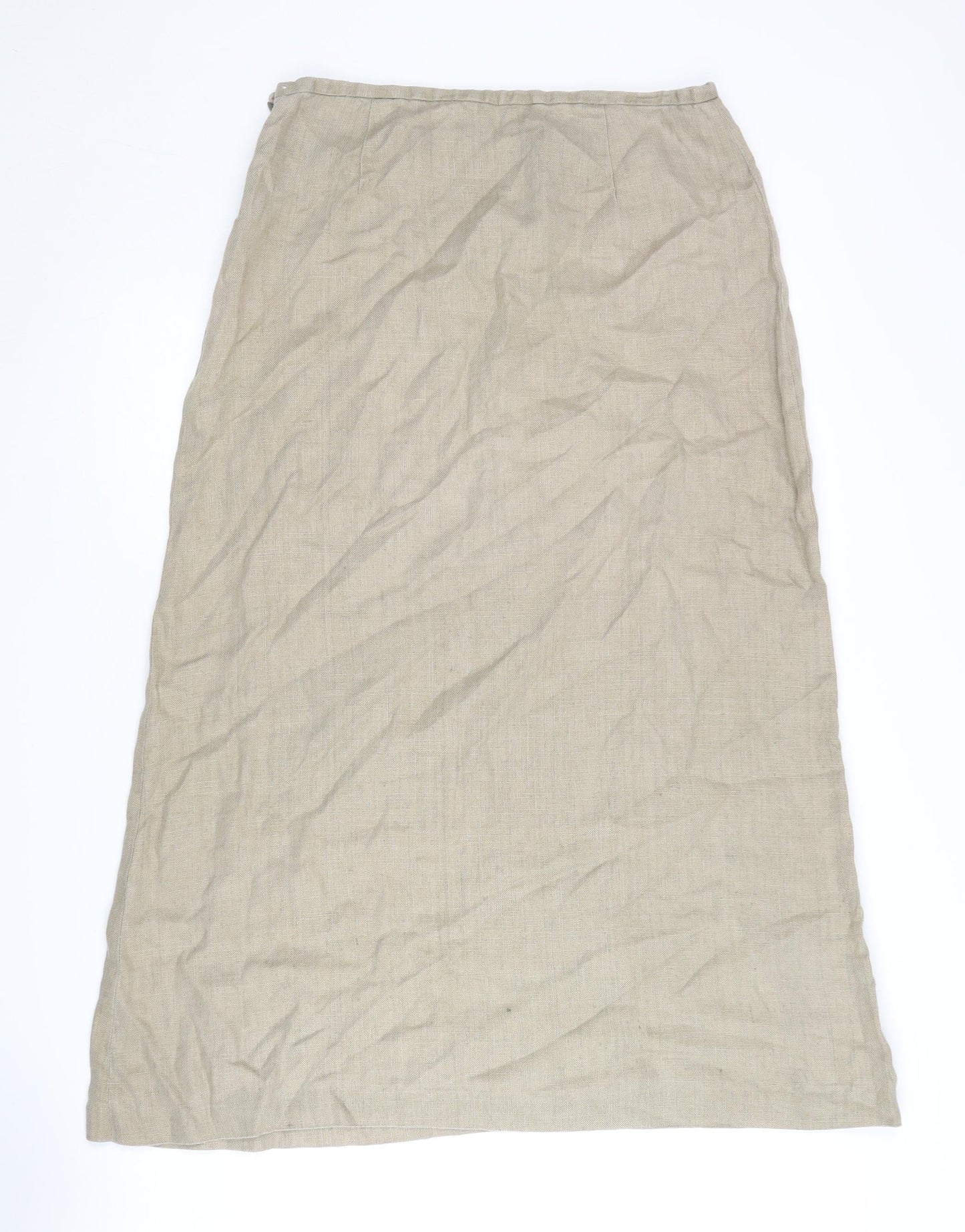 Wealth of Nations Beige Floral Embroidered Skirt, Size 12