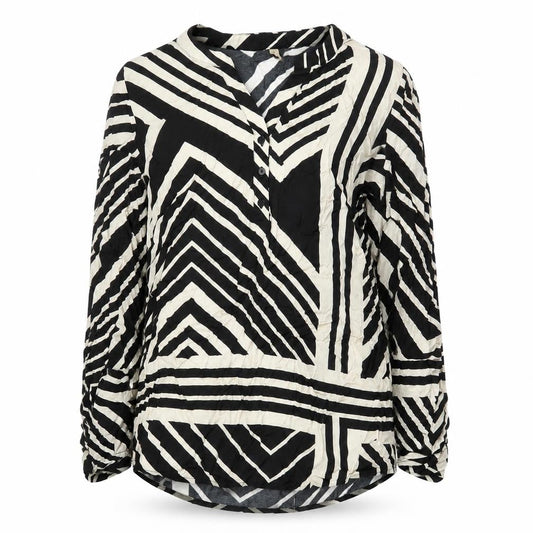 Womens UK Size M Soyaconcept Black Tunic Blouse