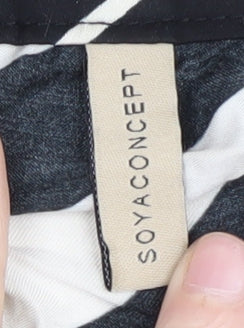 Womens UK Size M Soyaconcept Black Tunic Blouse