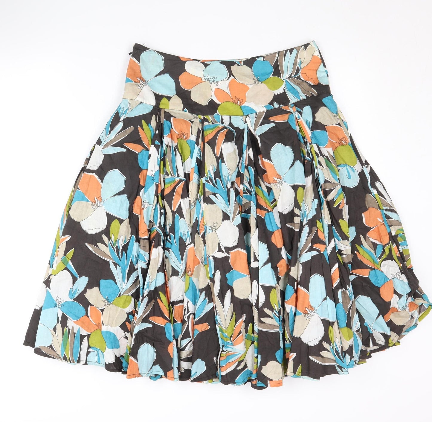 Linea Women's Multicoloured Floral Skirt Size 8