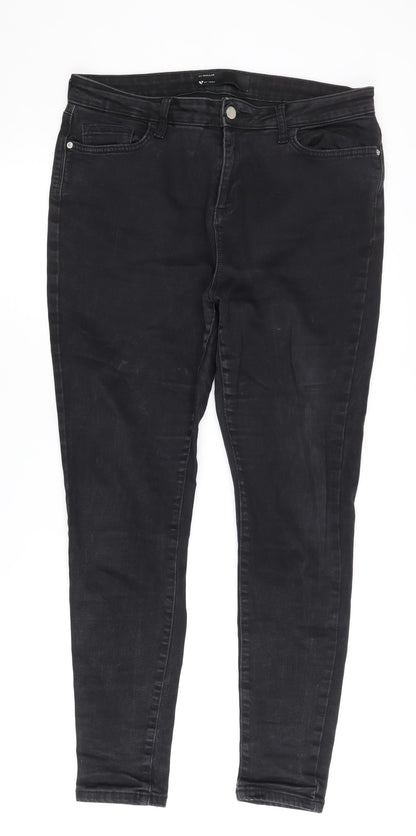 V by Very Women's Black Skinny Jeans, Size 29