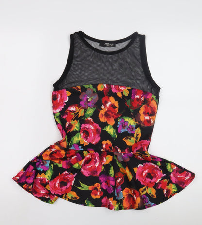 Jane Norman Women's Multicoloured Floral Tank Top Size 10