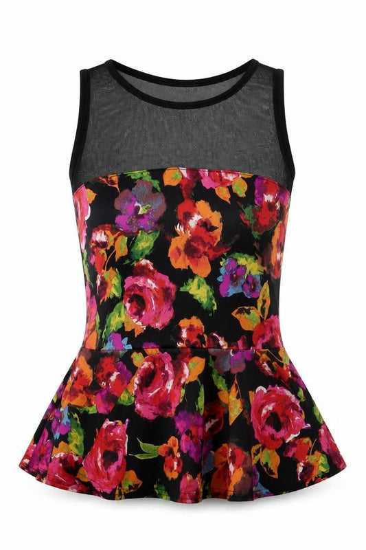 Womens UK Size 10 Jane Norman Multicoloured Basic Tank
