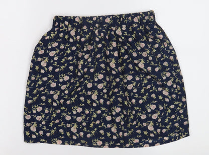 Brave Soul Women's Floral Mini Skirt - Size S, Multicoloured