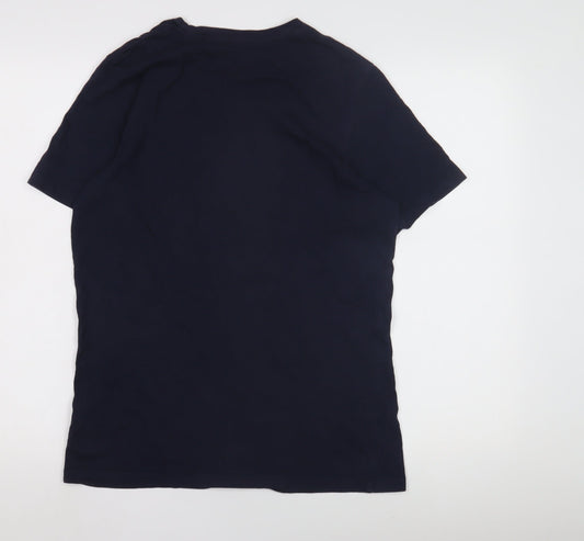 Jack & Jones Teen Blue Graphic Logo T-Shirt, Size 16