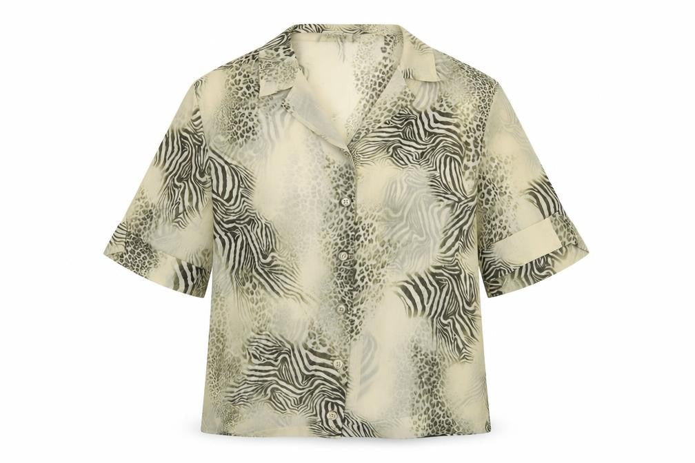 Basler Women's Animal Print Blouse, Size 12, Multicoloured