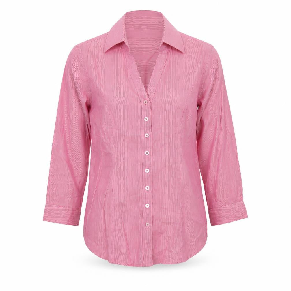 Womens UK Size 6 TM Lewin Pink Basic Button-Up