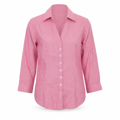 Womens UK Size 6 TM Lewin Pink Basic Button-Up