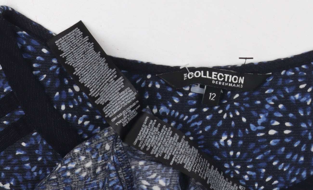 Debenhams Women's Blue Sheath Dress Size 12