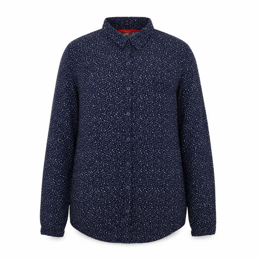 Womens UK Size 6 Joules Blue Basic Button-Up