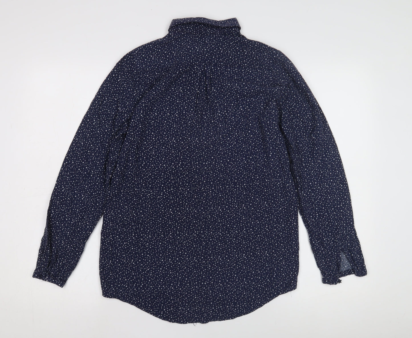 Womens UK Size 6 Joules Blue Basic Button-Up
