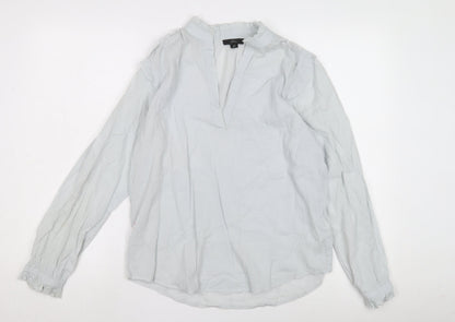 Womens UK Size XS J.CREW White Basic Blouse