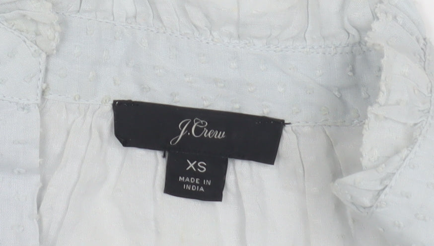 Womens UK Size XS J.CREW White Basic Blouse