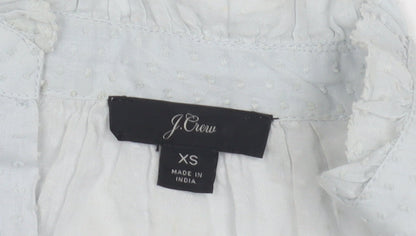 Womens UK Size XS J.CREW White Basic Blouse