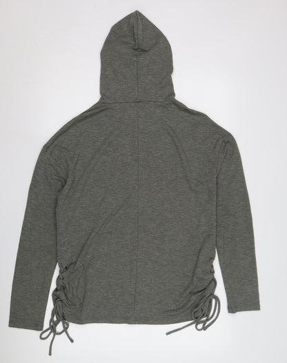 Mossimo Women's Grey Hoodie - Size M, Casual Relaxed Fit