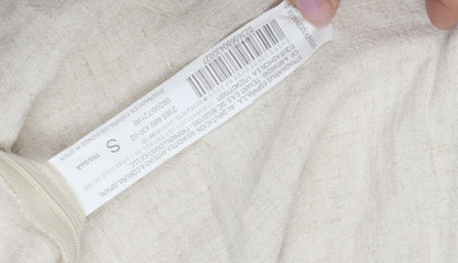 Stradivarius Women's Beige Linen Wide-Leg Halter Jumpsuit