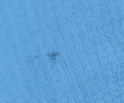 Damart Women's Blue Knit Top, XL, Ruffle Accent