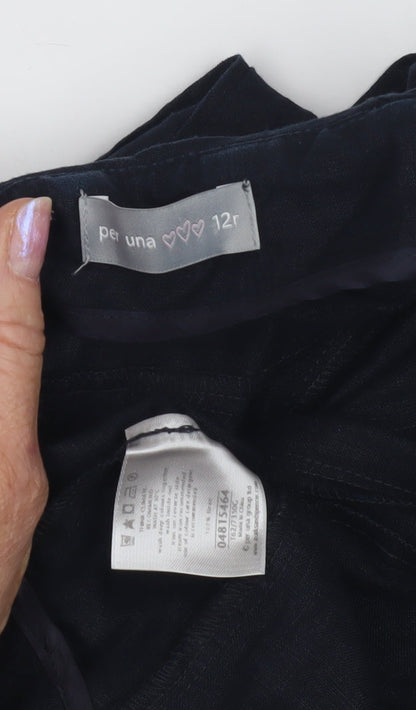 Per Una Women’s Blue Cotton Slip Dress Size 12