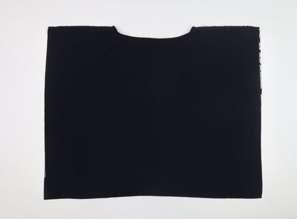 Womens UK Size 12 French Connection Black Tunic Blouse