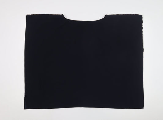 Womens UK Size 12 French Connection Black Tunic Blouse