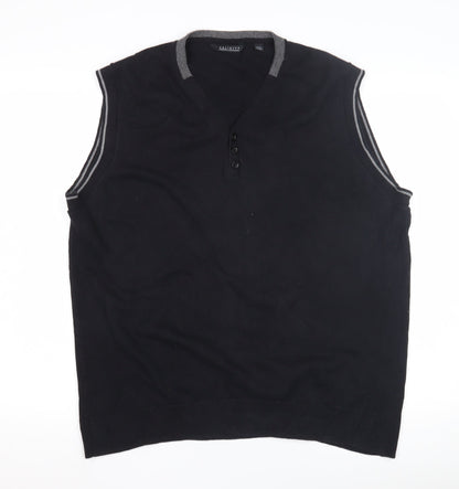 Unlisted by Kenneth Cole Men's XL Black Vest Jumper
