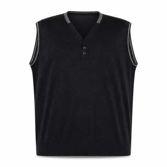 Unlisted by Kenneth Cole Men's XL Black Vest Jumper